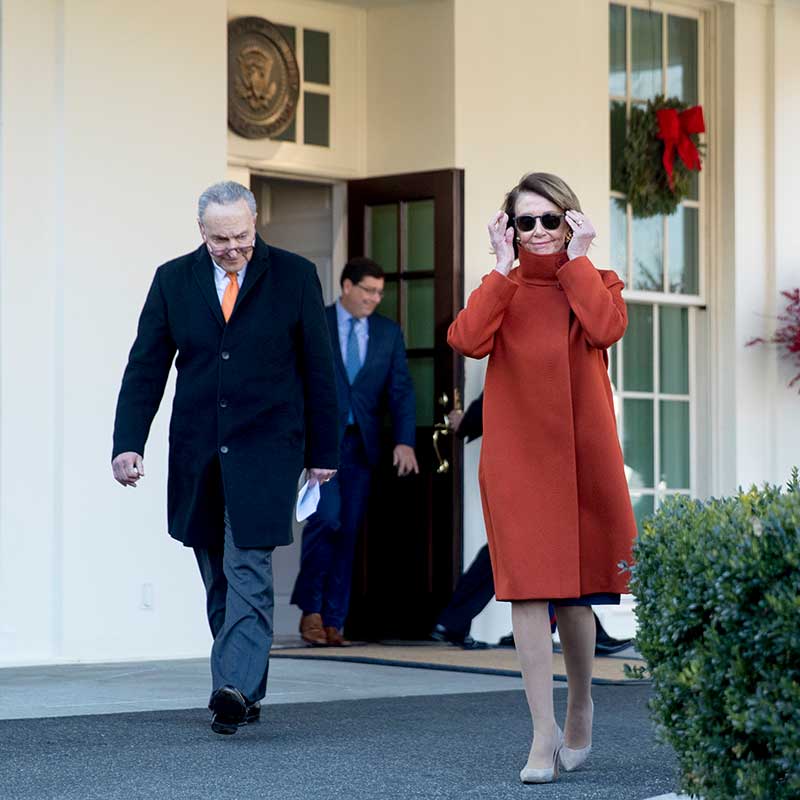 #막스마라파이어코트 를 입은 낸시 펠로시(Nancy Pelosi) 하원의장