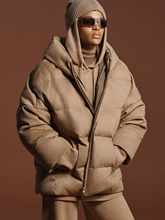 DD FW25 Camel Padded Coats Max Mara